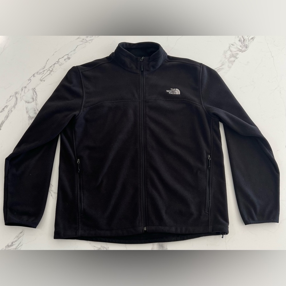NORTH FACE BLACK FLEECE SWEATSHIRT JACKET SHELL FULL ZIP XL